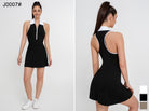 Vestido deportivo midi elástico para mujer - Jeleey