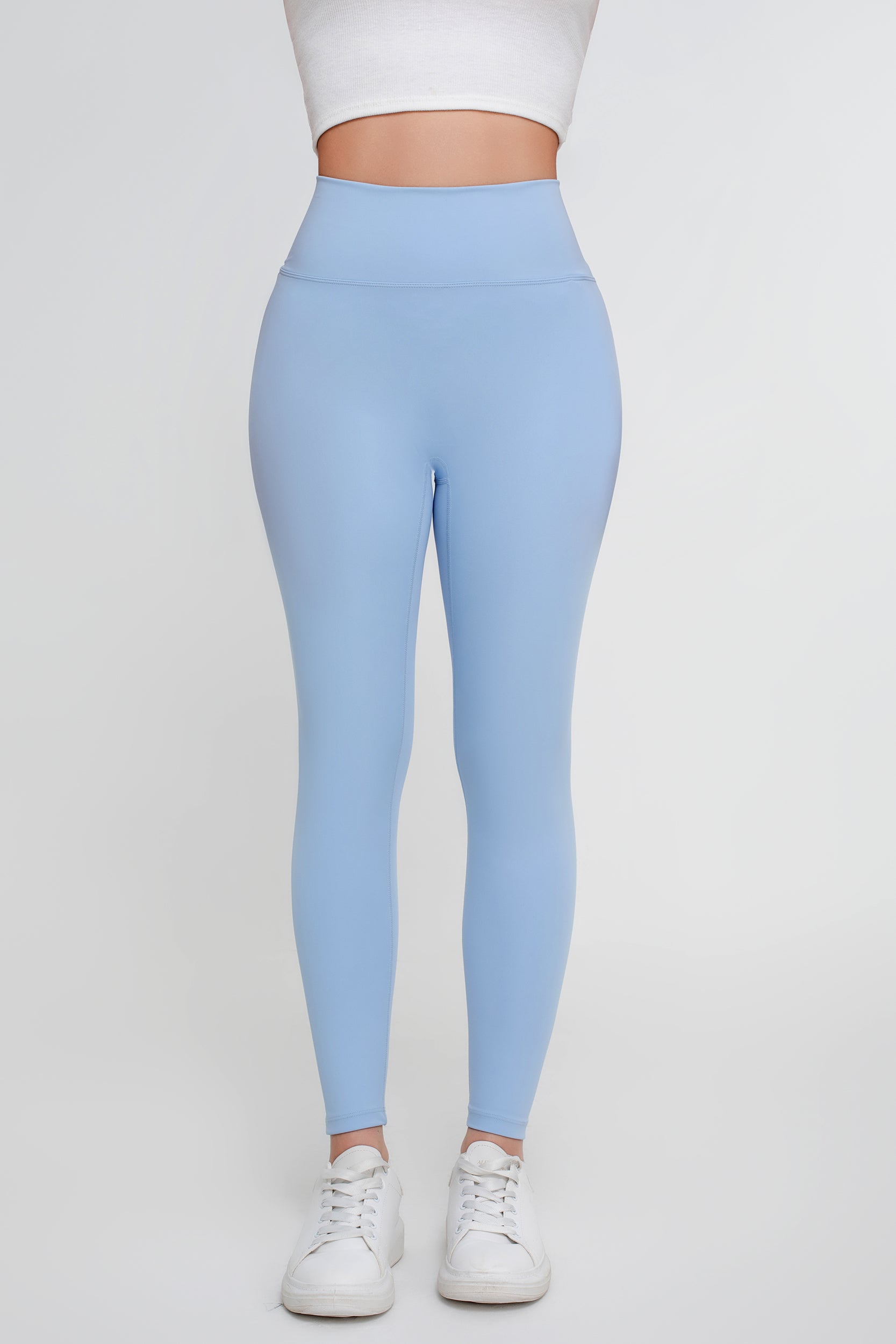 Pantalones deportivos de yoga de alta elasticidad de color sólido para mujer - Jeleey