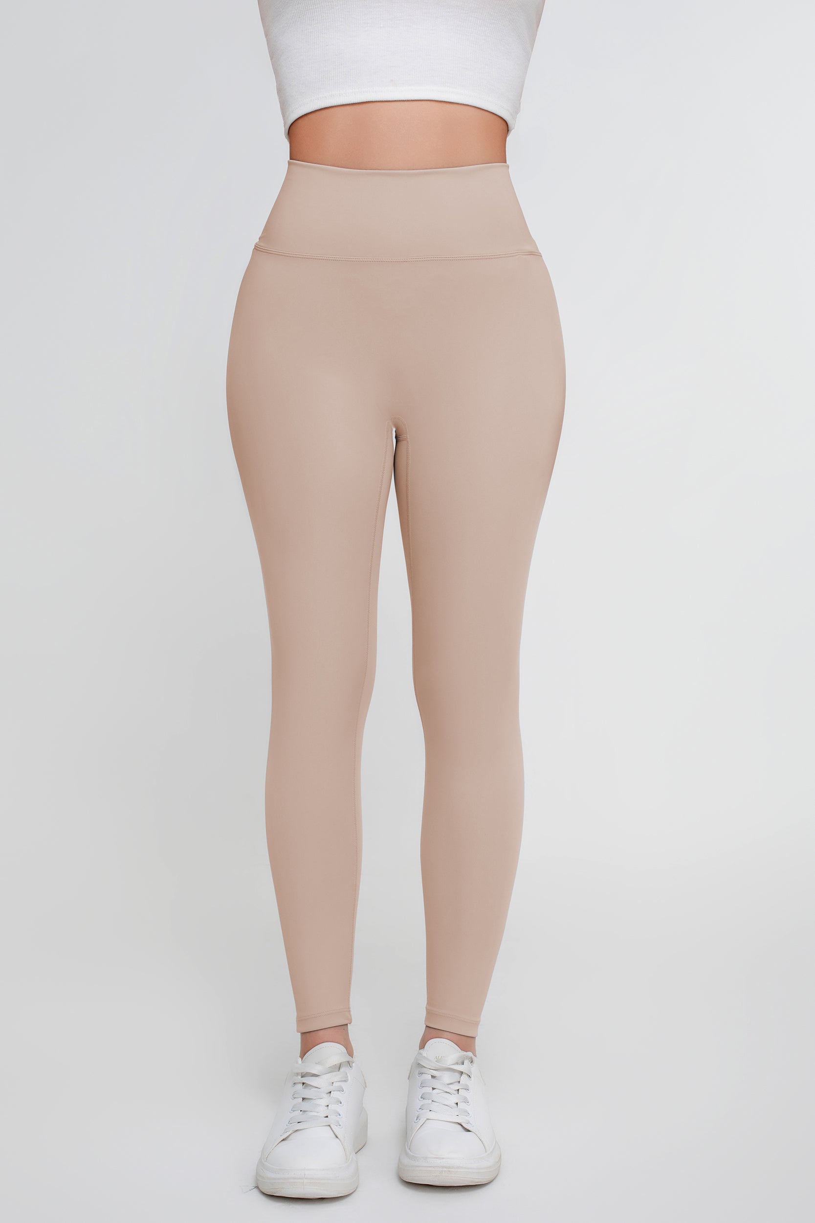 Pantalones deportivos de yoga de alta elasticidad de color sólido para mujer - Jeleey