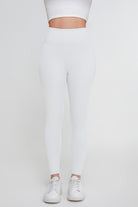 Pantalones deportivos de yoga de alta elasticidad de color sólido para mujer - Jeleey