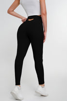 Pantalones deportivos de yoga de alta elasticidad de color sólido para mujer - Jeleey