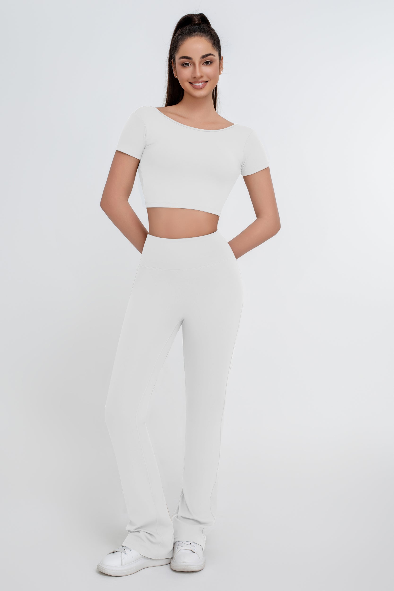 Traje ajustado con espalda cruzada para mujer - Jeleey