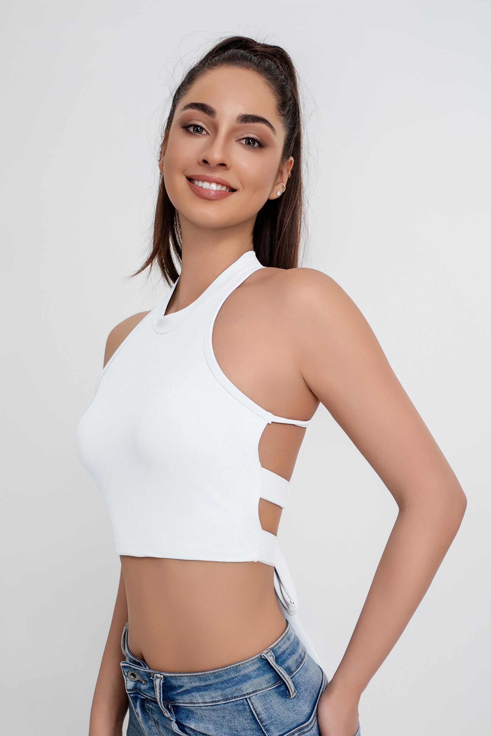 Beauty Back Lace Up Yoga Vest Chaleco deportivo todo en uno para mujer Entrenamiento Pilates Fitness Ropa - Jeleey