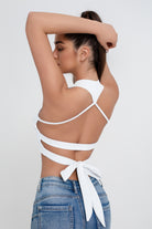 Beauty Back Lace Up Yoga Vest Chaleco deportivo todo en uno para mujer Entrenamiento Pilates Fitness Ropa - Jeleey