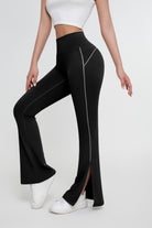 Pantalones ajustados de color liso para mujer - Jeleey