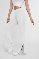 Pantalones ajustados de color liso para mujer - Jeleey