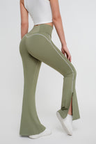 Pantalones ajustados de color liso para mujer - Jeleey