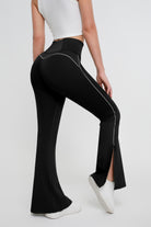 Pantalones ajustados de color liso para mujer - Jeleey