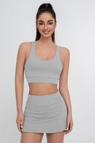 Traje de yoga deportivo de alta elasticidad de color sólido para mujer - Jeleey