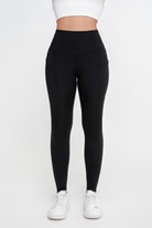 Pantalones de yoga deportivos de alta elasticidad de color sólido para mujer - Jeleey