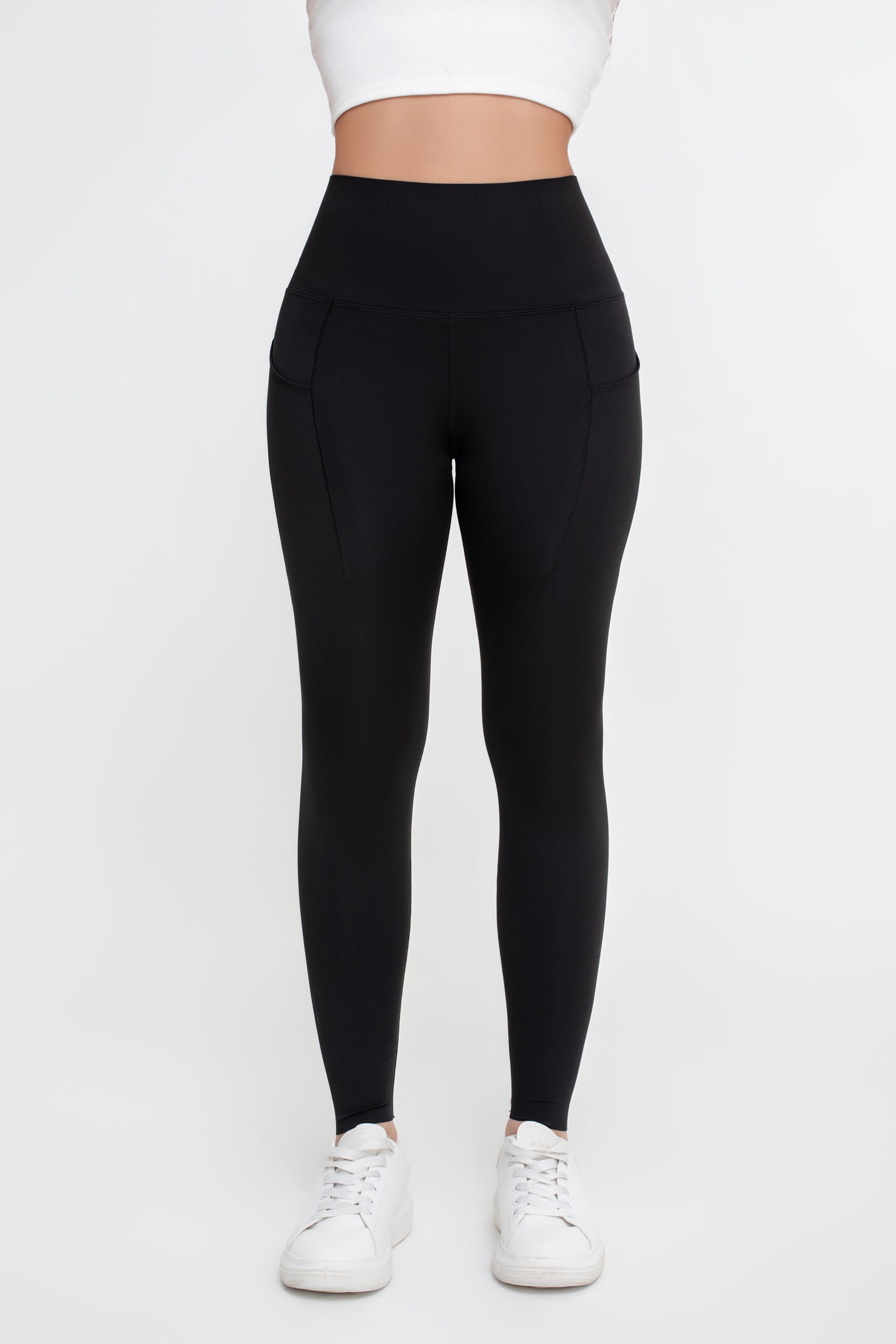 Pantalones de yoga deportivos de alta elasticidad de color sólido para mujer - Jeleey