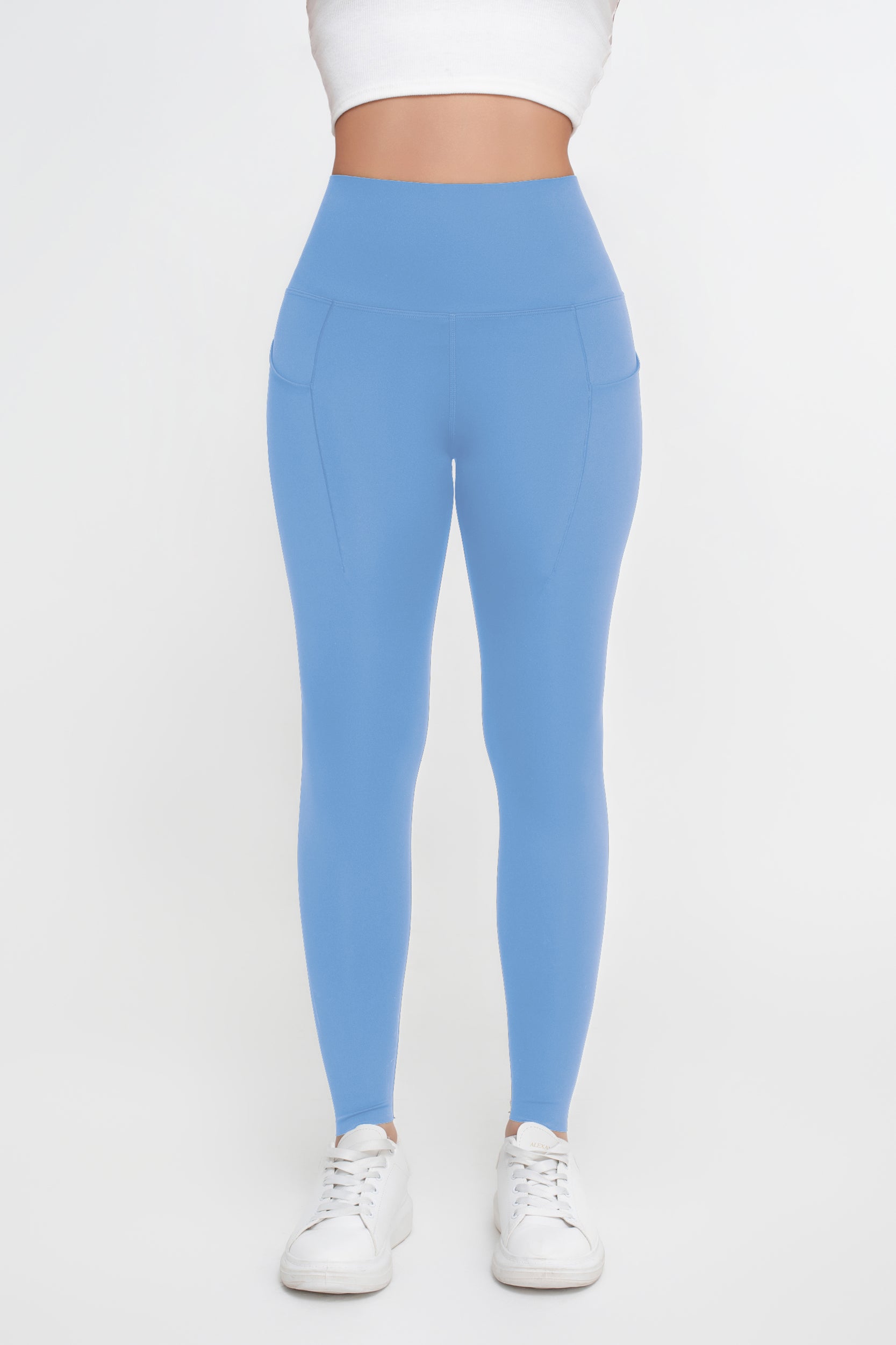 Pantalones de yoga deportivos de alta elasticidad de color sólido para mujer - Jeleey