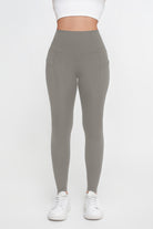 Pantalones de yoga deportivos de alta elasticidad de color sólido para mujer - Jeleey