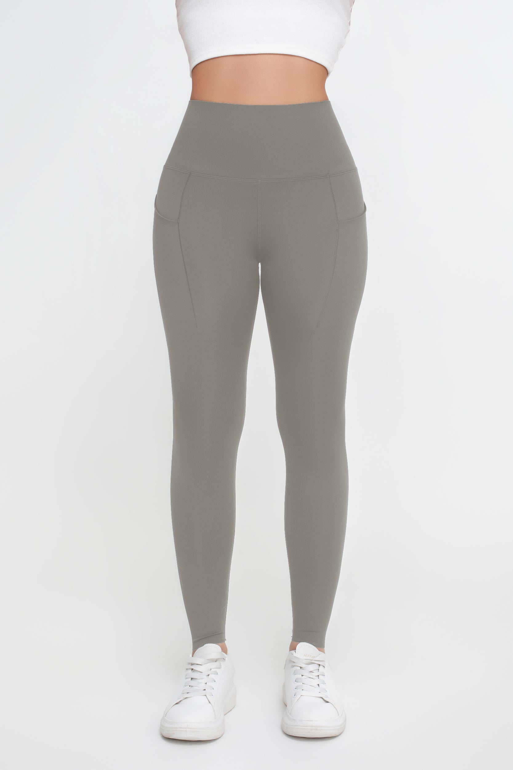 Pantalones de yoga deportivos de alta elasticidad de color sólido para mujer - Jeleey