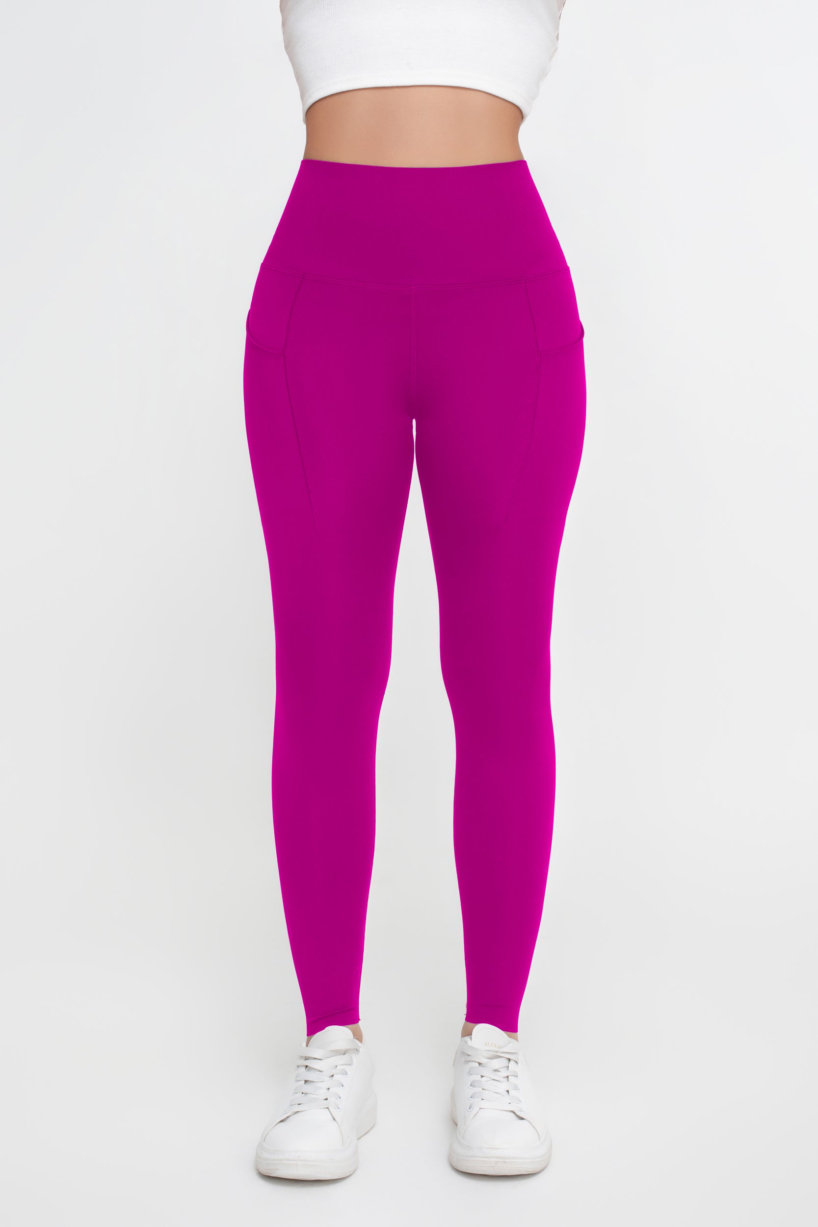 Pantalones de yoga deportivos de alta elasticidad de color sólido para mujer - Jeleey
