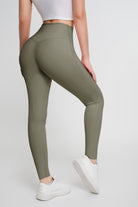 Pantalones de yoga de elevación a tope, alto bolsillo lateral elástico que adelgaza los pantalones deportivos de cintura alta - Jeleey