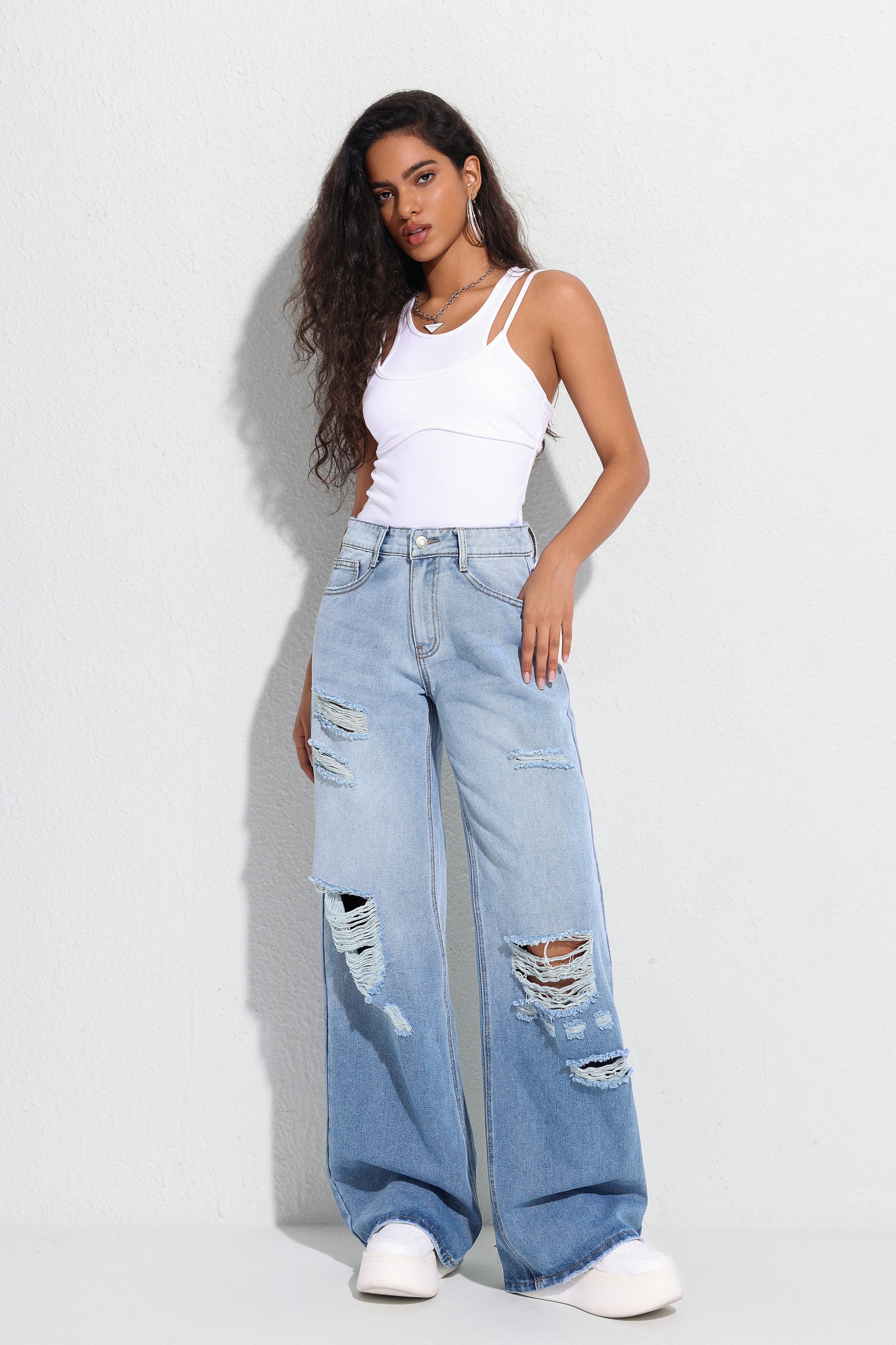 Women's Jeans-M5007 - Jeleey