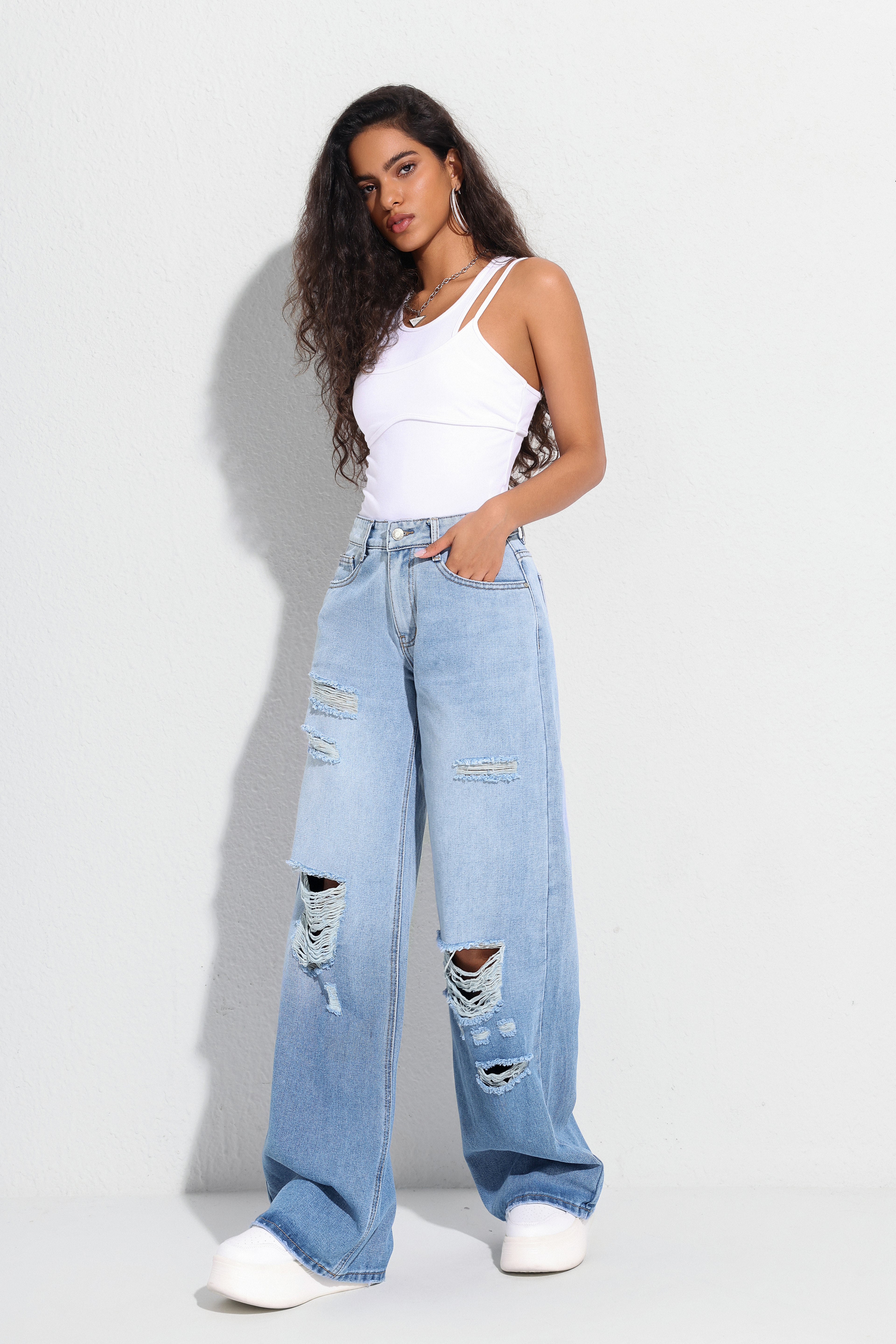 Women's Jeans-M5007 - Jeleey