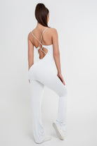 Mono de yoga de color liso para mujer - Jeleey