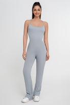Mono de yoga de color liso para mujer - Jeleey