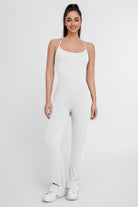 Mono de yoga de color liso para mujer - Jeleey